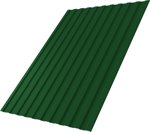 Профнастил С8A в02 0,45 ПЭ с пленкой RAL 6002 лиственно-зеленый | Металлобаза Волхонка