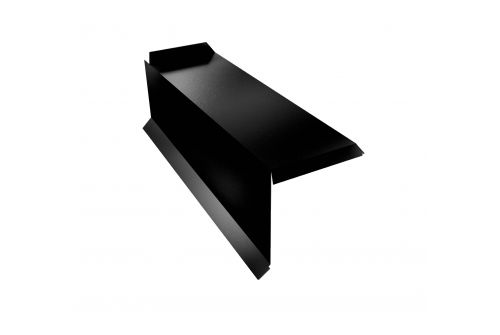 Планка торцевая сегментная 30мм Левая 0,5 GreenCoat Pural BT, matt RR 33 черный (RAL 9005 черный) | Металлобаза Волхонка