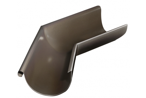 Угол желоба внешний Grand Line 135 гр 150 мм RR 32 темно-коричневый | Металлобаза Волхонка