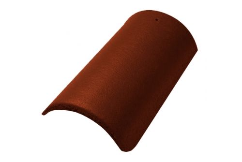 Коньковая черепица с зажимом Braas красный | Металлобаза Волхонка