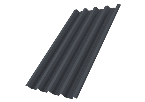 Профнастил Н60R в01 0,7 ПЭ RAL 7024 мокрый асфальт | Металлобаза Волхонка