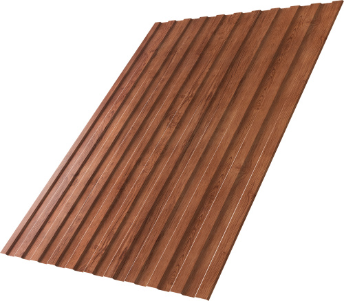 Профнастил С8A в01 0,45 Принт Премиум Рябина Фреш TwinColor | Металлобаза Волхонка