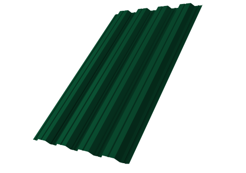 Профнастил НС44A 0,5 Сатин RAL 6005 зеленый мох | Металлобаза Волхонка