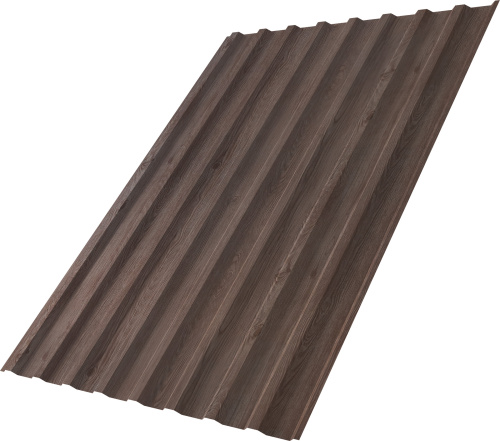 Профнастил С20B 0,45 Принт Элит Беленый дуб TwinColor | Металлобаза Волхонка