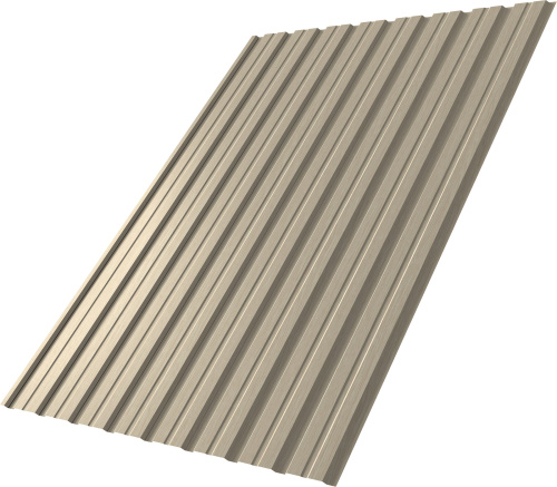 Профнастил С10B 0,45 Принт Элит Молочное дерево TwinColor | Металлобаза Волхонка