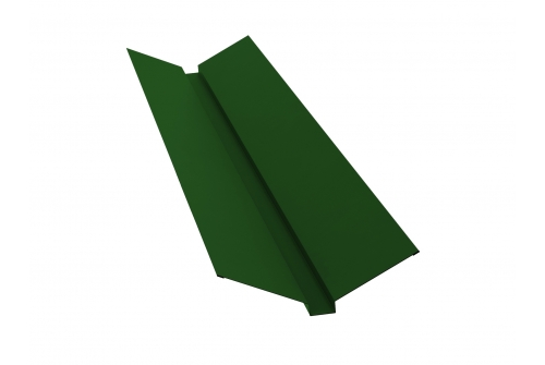 Планка ендовы верхней 115х30х115 0,45 PE с пленкой RAL 6002 лиственно-зеленый | Металлобаза Волхонка