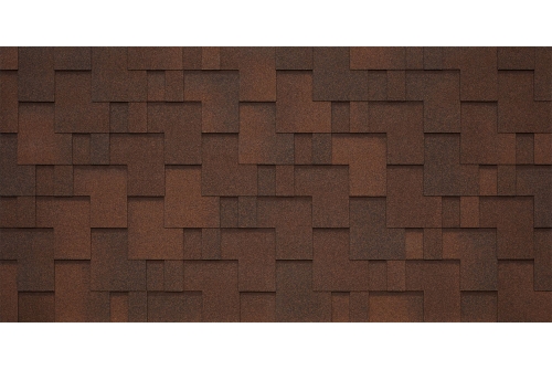 Битумная черепица TEGOLA SANREMO pelle 227 (красно-коричневый) | Металлобаза Волхонка