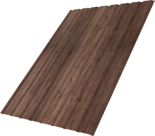 Профнастил C10B фигурный 0,45 Принт Премиум Миндальное дерево Фреш | Металлобаза Волхонка