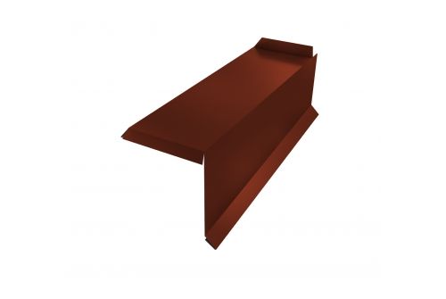 Планка торцевая сегментная 30мм Правая 0,5 GreenCoat Pural BT, matt RR 29 красный (RAL 3009 оксидно-красный) | Металлобаза Волхонка