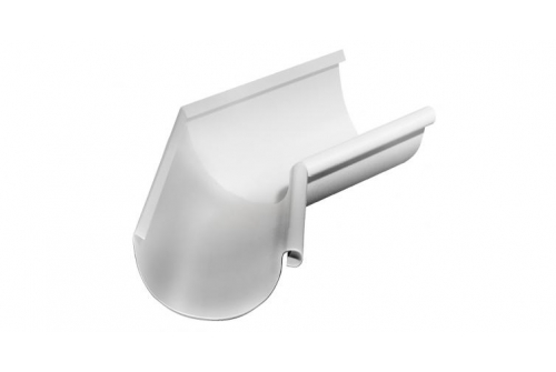 Угол желоба внутренний Grand Line 135 гр 150 мм RAL 9003 сигнальный белый | Металлобаза Волхонка