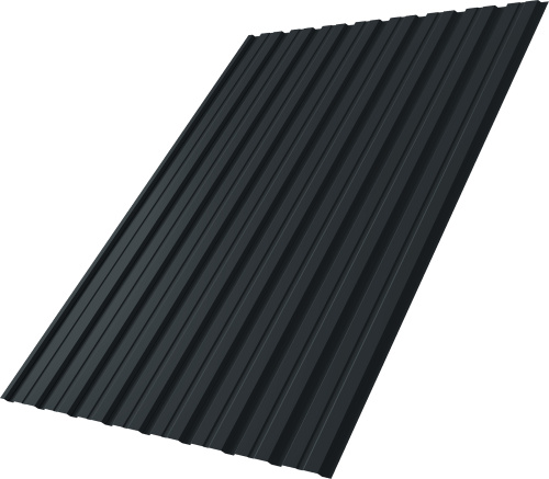 Профнастил С10B 0,5 Velur RAL 7016 антрацитово-серый | Металлобаза Волхонка