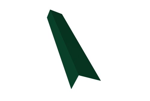 Планка на коньковый аэратор 30х20 Фартук S8 0,4 PE с пленкой RAL 6005 зеленый мох | Металлобаза Волхонка