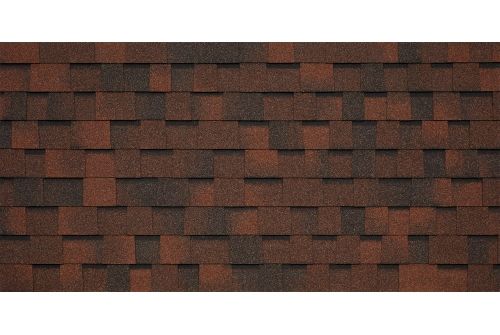 Битумная черепица TEGOLA CORTINA pelle 411(кирпично-коричневый) | Металлобаза Волхонка