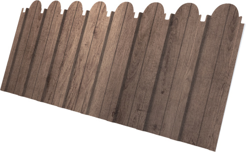 Профнастил C10A фигурный 0,45 Принт Премиум Миндальное дерево Фреш | Металлобаза Волхонка