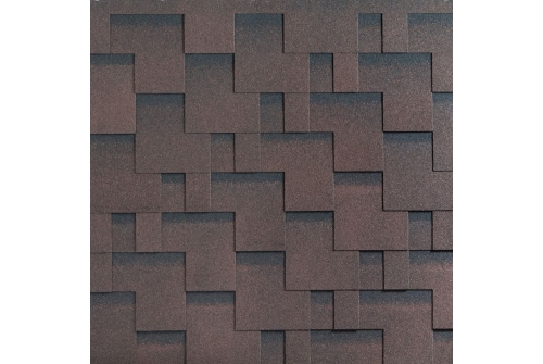 Katepal черепица ROCKY 3,0 м2 Спелый каштан | Металлобаза Волхонка