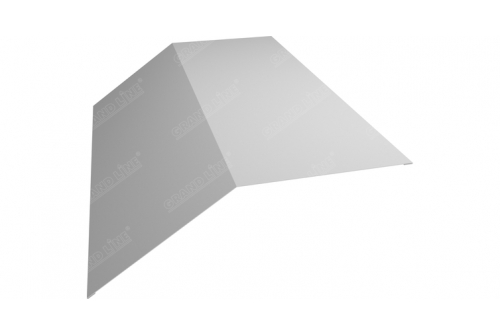 Планка конька плоского 190х190 0,5 Satin с пленкой RAL 9003 сигнальный белый | Металлобаза Волхонка