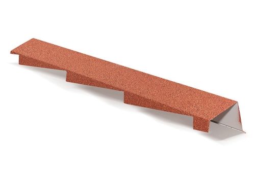 Планка фронтонная правая AeroDek Tradition античный красный | Металлобаза Волхонка