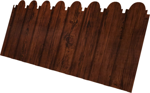 Профнастил C10A фигурный 0,45 Принт Элит Бразильская вишня TwinColor | Металлобаза Волхонка