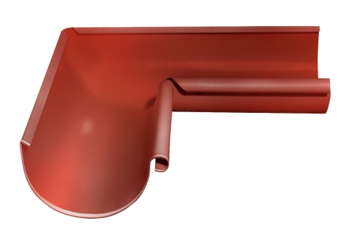 Угол желоба внутренний Grand Line 90 гр 125 мм RAL 8004 терракота | Металлобаза Волхонка