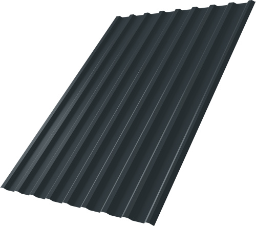 Профнастил С20R 0,5 Velur RAL 7016 антрацитово-серый | Металлобаза Волхонка