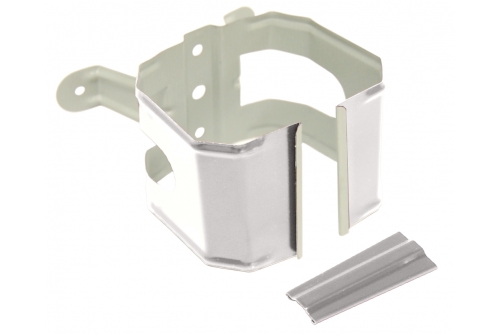 Кронштейн трубы на дерево прямоугольный Vortex RAL 9003 | Металлобаза Волхонка