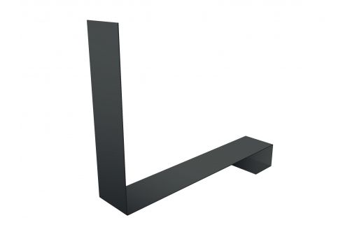 Планка примыкание нижнее к трубе фальц 0,45 PE с пленкой RAL 7005 мышино-серый | Металлобаза Волхонка