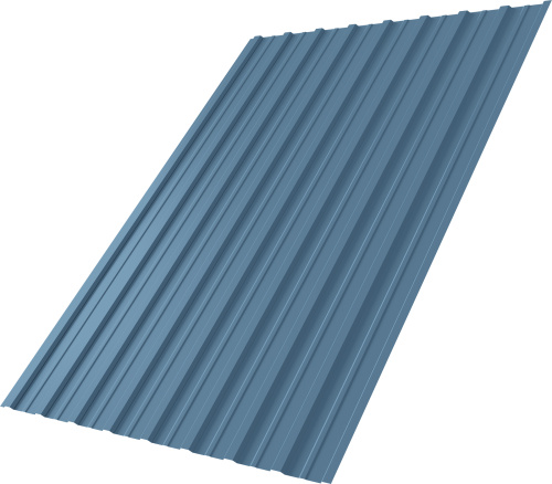 Профнастил С10A 0,45 Drap ТХ RAL 5024 пастельно-синий | Металлобаза Волхонка