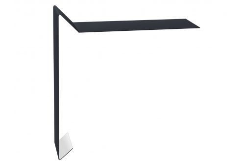 Планка ветровая для мягкой кровли 130х25х100 0,5 Satin с пленкой RAL 7024 мокрый асфальт | Металлобаза Волхонка