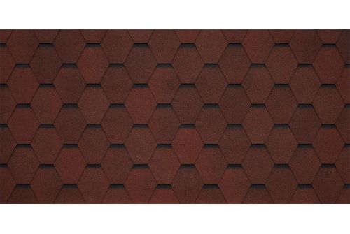 Битумная черепица TEGOLA GARDA rosso 409 (красный) | Металлобаза Волхонка