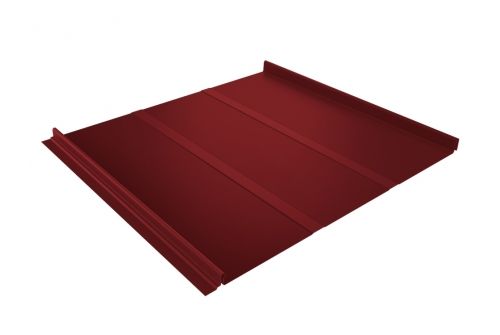 Кликфальц Line 0,5 Satin с пленкой на замках RAL 3011 коричнево-красный | Металлобаза Волхонка