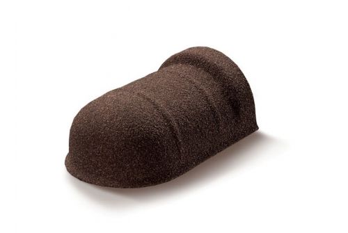 Наконечник полукруглого конька Mtile коричневый | Металлобаза Волхонка