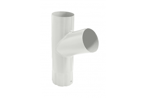 Тройник трубы Grand Line,100 мм RAL 9003 сигнальный белый | Металлобаза Волхонка