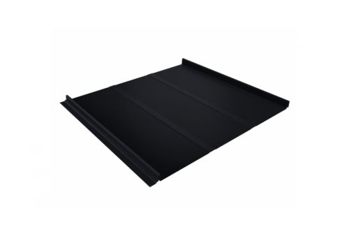 Кликфальц Line 0,5 Satin с пленкой на замках RAL 9005 черный | Металлобаза Волхонка