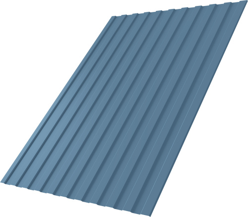 Профнастил С8A в01 0,45 Drap ТХ RAL 5024 пастельно-синий | Металлобаза Волхонка