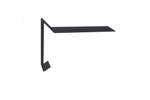 Планка ветровая для мягкой кровли 100х20х70 0,5 Velur RAL 7024 мокрый асфальт | Металлобаза Волхонка