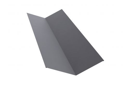 Планка ендовы верхней 145х145 0,5 Satin с пленкой RAL 7004 сигнальный серый | Металлобаза Волхонка