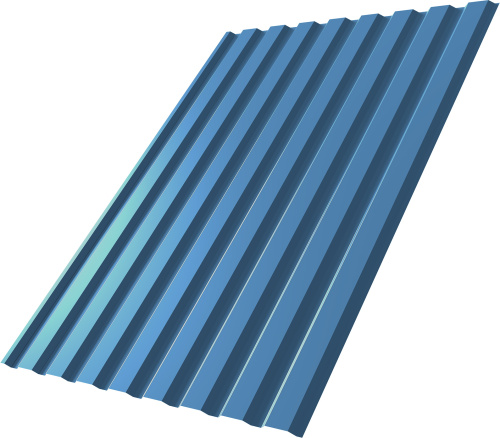 Профнастил С20A 0,45 Drap ТХ RAL 5024 пастельно-синий | Металлобаза Волхонка