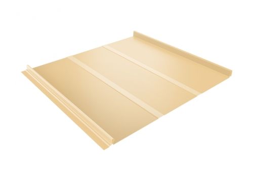 Кликфальц Line 0,45 PE с пленкой на замках RAL 1014 слоновая кость | Металлобаза Волхонка