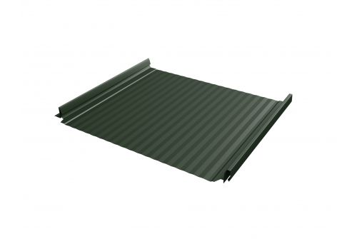 Кликфальц Pro Gofr 0,5 GreenCoat Pural BT с пленкой на замках RR 11 темно-зеленый (RAL 6020 хромовая зелень) | Металлобаза Волхонка