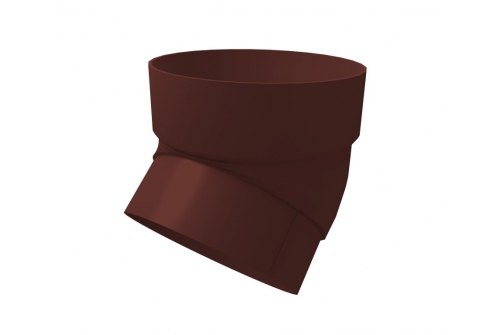 Колено трубы 45 град. ПВХ Grand Line шоколадное (RAL 8017) | Металлобаза Волхонка