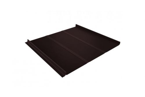 Кликфальц Line Grand Line 0,5 Quarzit Pro Matt с пленкой на замках RAL 8017 шоколад | Металлобаза Волхонка