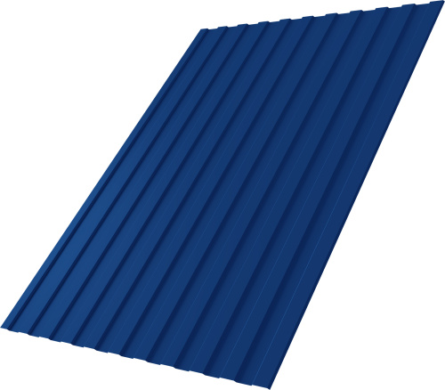 Профнастил С8A в02 Дачный ПЭ RAL 5005 сигнальный синий | Металлобаза Волхонка