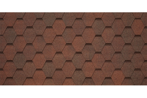 Битумная черепица TEGOLA VENETO nocciola 418 (коричневый фундук) | Металлобаза Волхонка