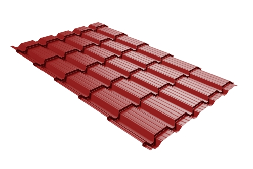 Металлочерепица Верховье квадро профи 0,5 Rooftop Matte RAL 3011 коричнево-красный | Металлобаза Волхонка