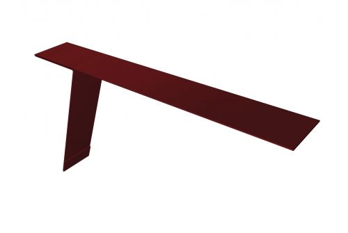 Планка карнизная фальц Grand Line 130х80 0,5 Atlas с пленкой RAL 3005 красное вино | Металлобаза Волхонка