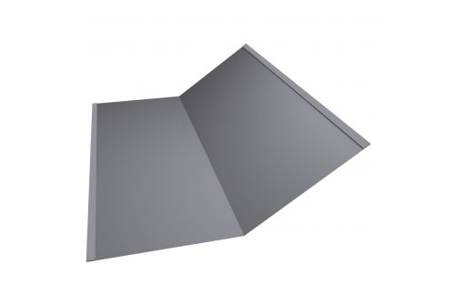 Планка ендовы нижней 300х300 0,7 PE с пленкой RAL 7004 сигнальный серый | Металлобаза Волхонка