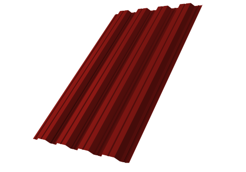 Профнастил НС44A 0,5 Сатин RAL 3011 коричнево-красный | Металлобаза Волхонка
