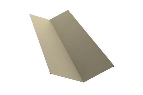 Планка ендовы верхней 145х145 0,5 Satin с пленкой RAL 1015 светлая слоновая кость | Металлобаза Волхонка