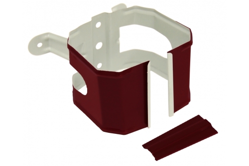 Кронштейн трубы на дерево прямоугольный Vortex RAL 3005 | Металлобаза Волхонка