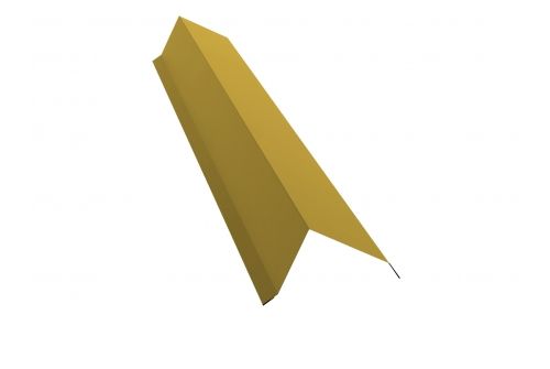 Планка торцевая 142х100 0,45 PE с пленкой RAL 1018 цинково-желтый | Металлобаза Волхонка